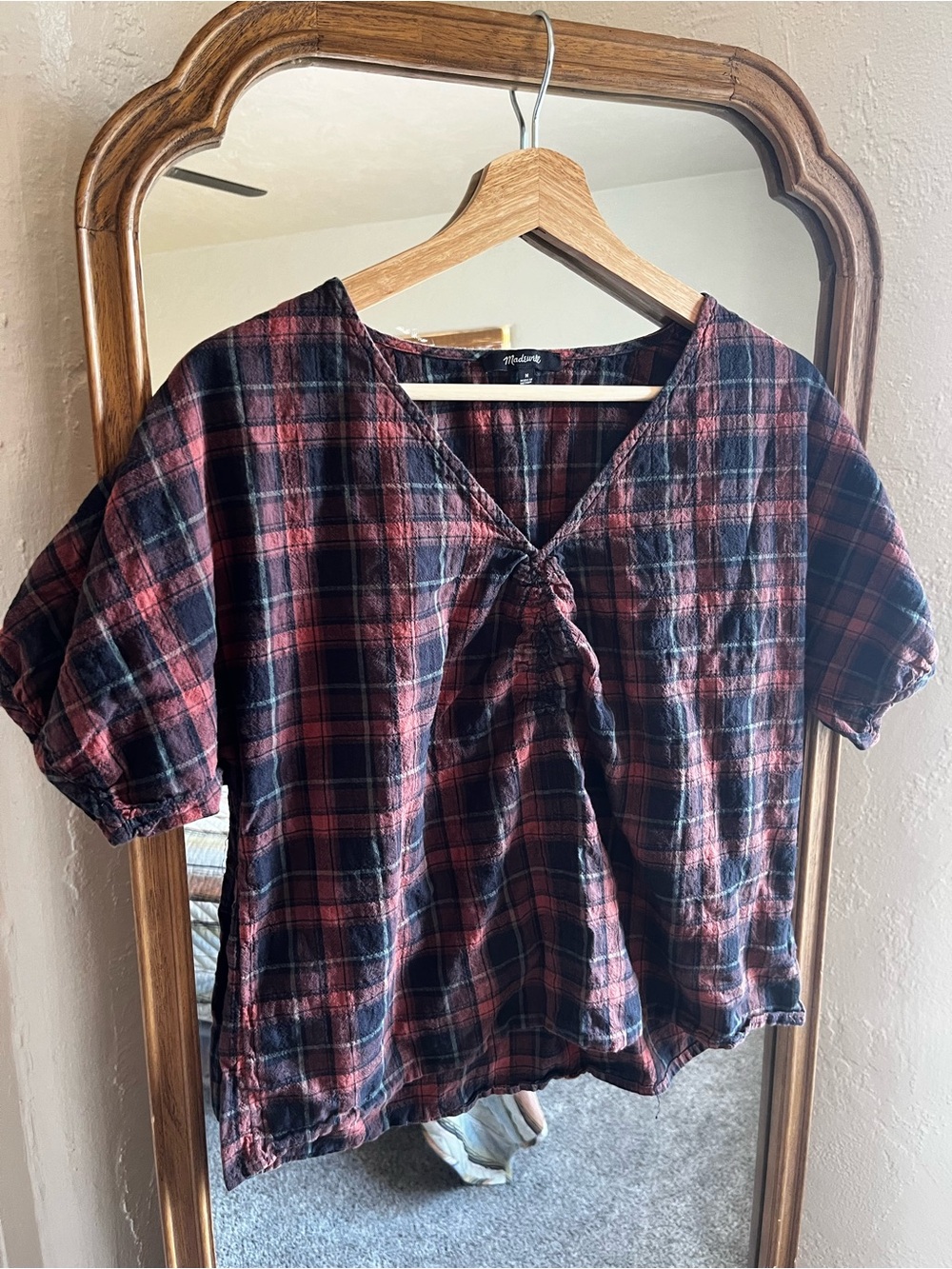 Madewell Plaid Top
